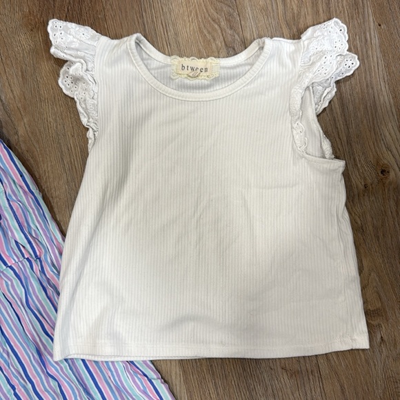 Linen inspired girls set - Picture 2 of 3